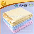 Tejido de color sólido de diseño personalizado al por mayor 100% algodón mantas para niños